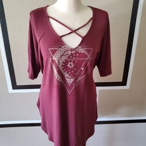 Boho long tee